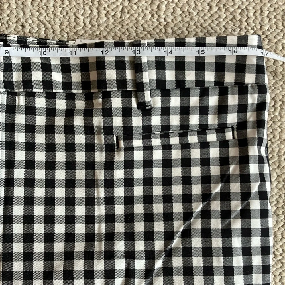Ann Taylor Gingham Cotton Crop Pants - Picture 7 of 8